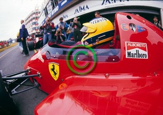 Racing Original 35mm Slide F1 Michele Alboreto Ferrari 1986 San Marino Formula 1
