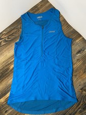 Zoot Sleeveless Racing Tri Jersey Blue X Large Competition Triathlon Cycling XL