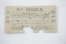 1959 Abertillery British Rail Railway Train Ticket Ref M
