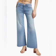 NEW - re/done Crop Wide-Leg Mid-Rise Jeans - Sz 24 - 295