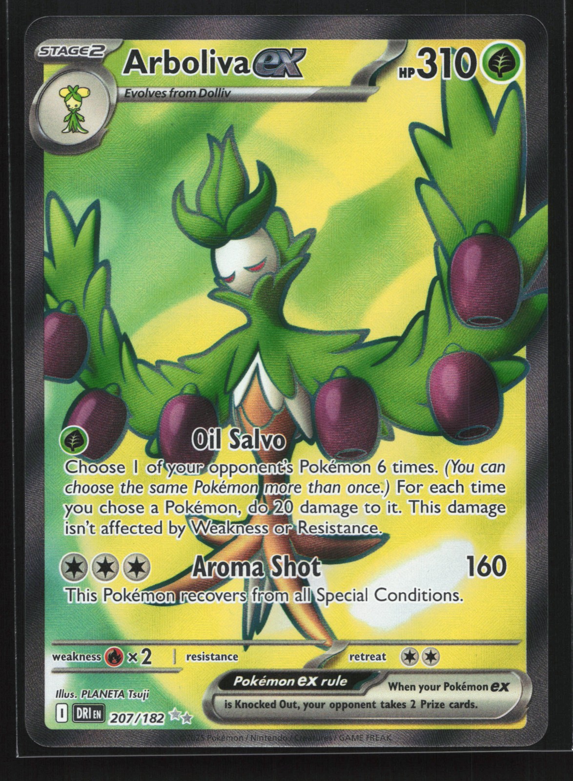 Arboliva ex 207/182 SV10: Destined Rivals Ultra Rare Pokemon Card