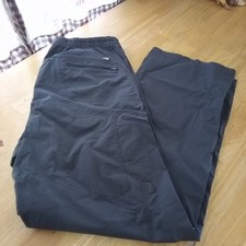 North Face Women Lightweight Straight Leg outdoor pants nylon gray LG 5 Pocket