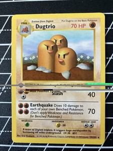 Dugtrio　ダグトリオ ★ シャドウレス　Shadowless　ウィザーズ Shadowless Dugtrio | eBay