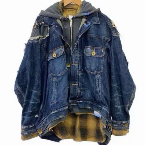 Maison MIHARA YASUHIRO Triple layered denim jacket - product listing photo