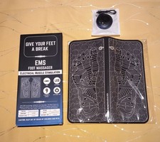 EMS Electric Foot Massager for Pain and Circulation, 6 Modes, 9 Intensities