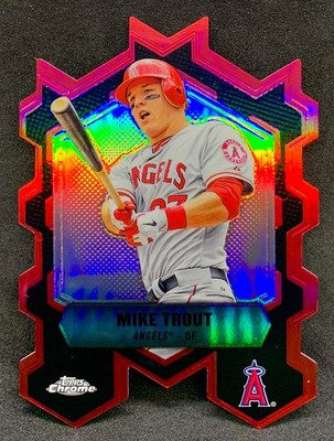 2013 Topps Chrome MIKE TROUT Angels Close Connection Refractor Die Cut SP