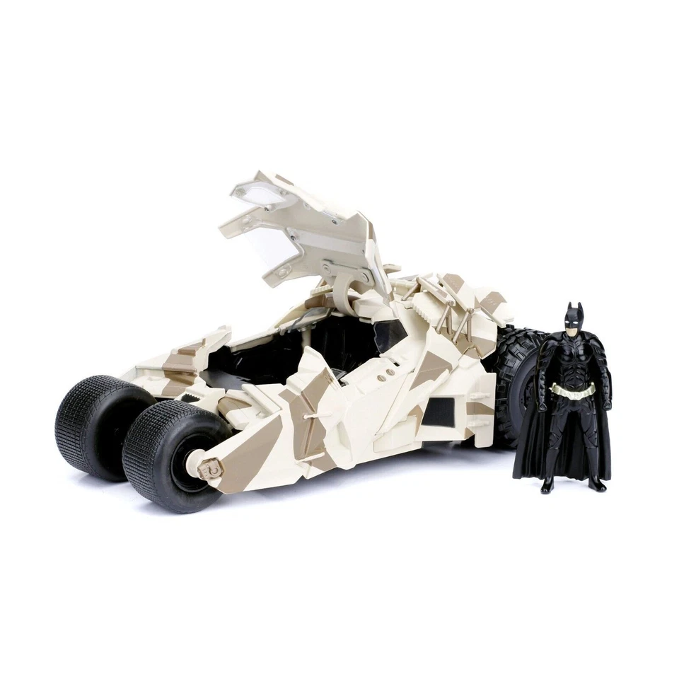 Batman, Batmobile Tumbler Camouflage + Personaggio Batman - Jada Toys, + 8 Anni - Immagine 2 di 4