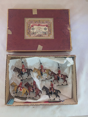 Vintage CBG Mignot Morrocan Goumiers Set of 6 Mounted 54mm w/Box
