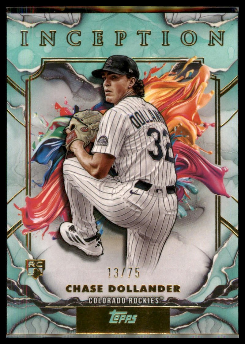 2025 Topps Inception #47 Chase Dollander Aqua #/75