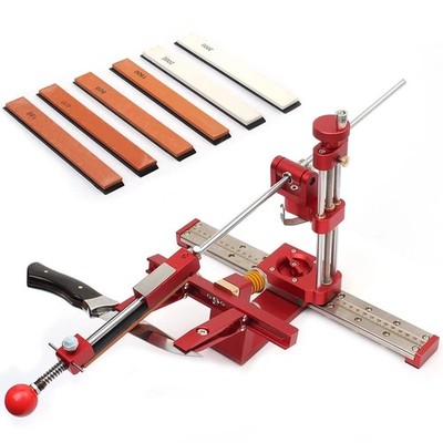 Professional Knife Sharpener with 6 Whetstones,360° Flipping Angle Adjustable...