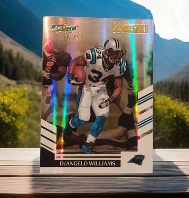 2007 Score Select DeAngelo Williams Scorecard #/100 Carolina Panthers