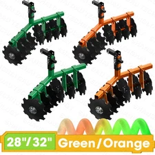 28" / 32" Heavy-Duty Disc Plow Harrow with Universal 2" Hitch Adjustable Height
