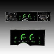 1974-1976 Oldmobile Delta 88 LED Digital gauge cluster with Green LEDs, USA Made