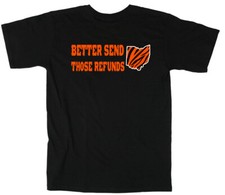 Joe Burrow Cincinnati Bengals Send Refunds Long Short Sleeve T-Shirt