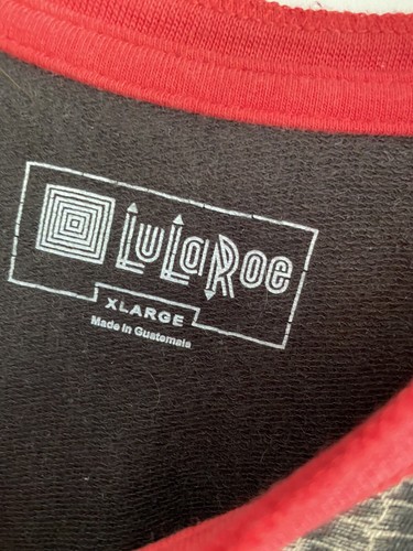 V41 LuLaRoe Mark Long Sleeve Henley Shirt American Dreams Eagle Mens XL - Picture 2 of 3