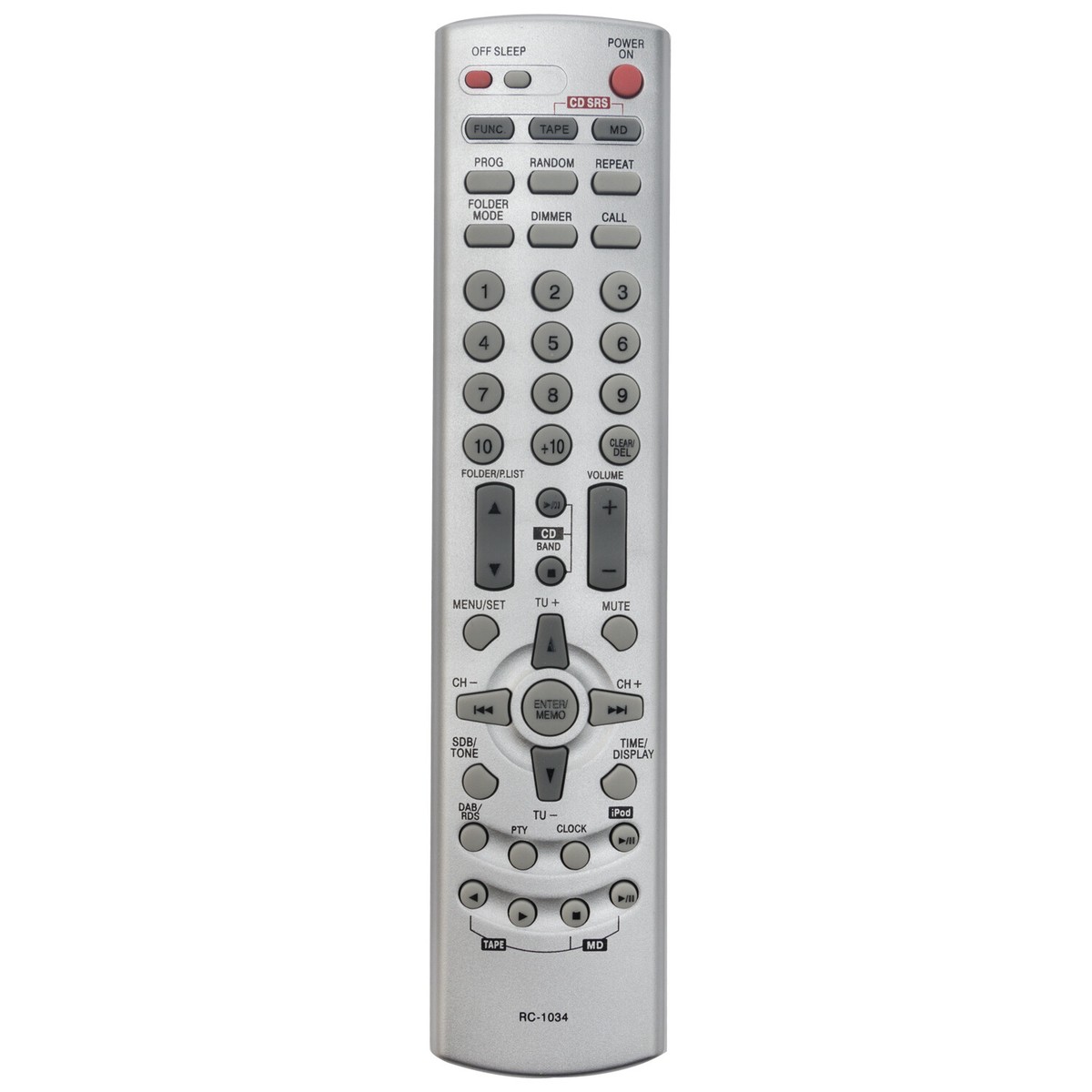 RC-1034 Ersatz Fernbedienung Passend f??1r Denon Audio System DRA