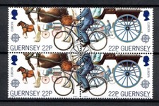Timbre / STAMP  GUERNESEY  Y&T N° 421 et 422 NEUF** avec gomme oblitéré 1er Jour