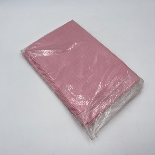 Vintage 70s SUNGLO Pink Tablecloth and 4-Napkins Set 52"x70" Rectangle NEW - Picture 3 of 5