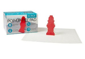 pee pad with fire hydrant