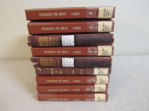 History of Friedrich II of Prussia in 9 Volumes ~ Thomas Carlyle, 1873 - Foto 2 di 11