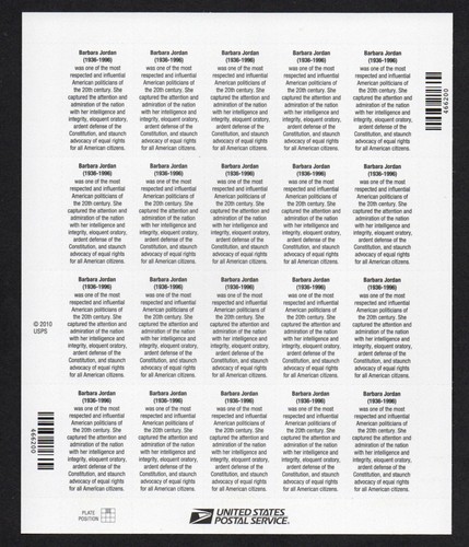 U.S. #4565 MNH, BARBARA JORDAN-BLACK HERITAGE, FOREVER SHEET, $14.60 (2011) - Picture 2 of 2