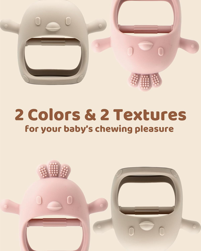2 Packs Baby Teething Wrist Hand Teethers -BPA Free - Picture 7 of 12