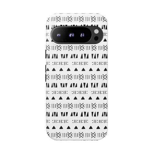 Black and White Southwestern Aztec Pattern Google Pixel Tough Cases - 第 14/131 張圖片