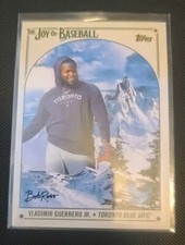 2023 TOPPS X BOB ROSS JOY OF BASEBALL VLADIMIR GUERRERO JR IMAGE VARIATION 75SP