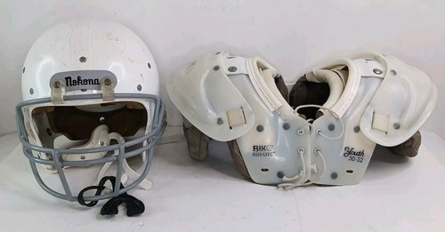 Nokona NH-100 Football Helmet Medium W/Bike Air-Light Shoulder Pads Bundle - Picture 20 of 20