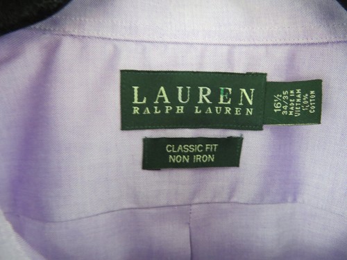 Lauren Ralph Lauren Hemd Lavendel L/S - Gr. 16 1/2 34/35 Lila Classic Fit - Bild 2 von 7