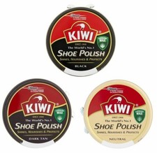 Kiwi Shoe Polish Black Brown Neutral Leather Shine Nourishes & Protect Boot 50ml