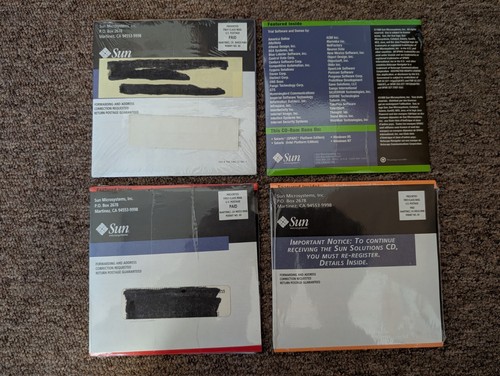 NEW Sun Microsystems Sun Solutions CD - Vol 97/98 and Vols I, II, III 1998 - Picture 2 of 10