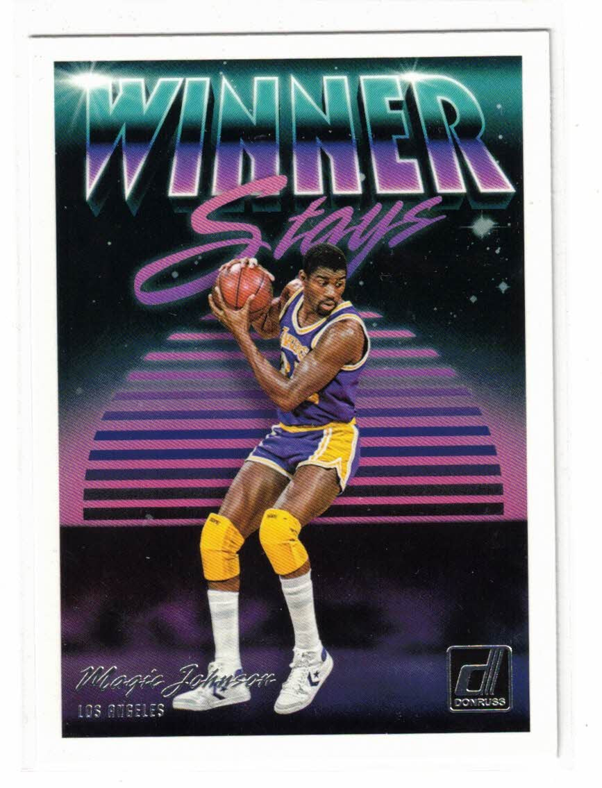 2018-19 Donruss Optic #18 Magic Johnson Winner Stays Los Angeles Lakers