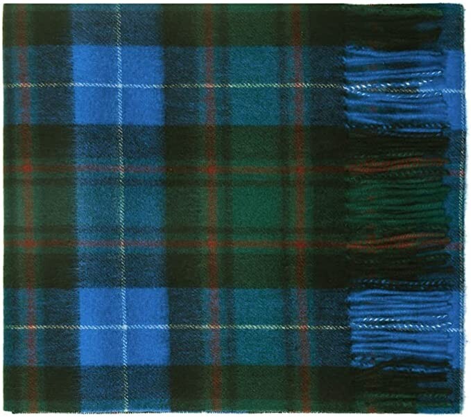 Tartan Plaid Scarf by Shepherds Land 100 Lambs Wool Men's or Women's