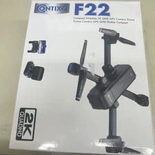 Contixo F22 Foldable Quadcopter Drone 2K,GPS,Camera-Black New/Open Box.