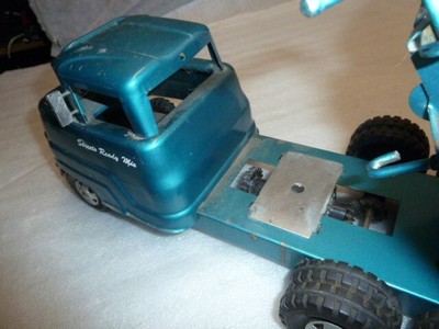 Camion Bétonnière Structo Années 50 Acier Pressé - Bleu Rare, Jouet Vintage US