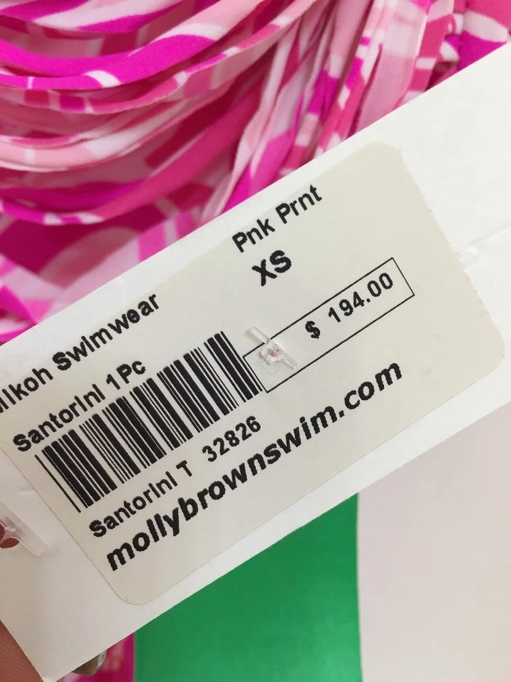 Traje de baño Mikoh Fusha y blanco Santorini cuerda trasera nuevo con etiquetas $194 XS Foto 4 de 4