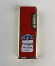 Vintage Budweiser Butane Side-Strike Lighter