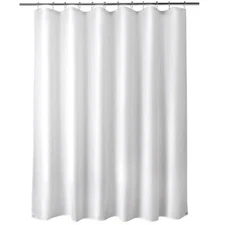 Extra Long Shower Curtain Liner Washable 72 X 84 Inches White Shower Liner Fab
