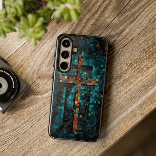 Phone Ink - Tough Case for iPhone Galaxy Pixel - Mosaic Christian Cross - 第 109/181 張圖片