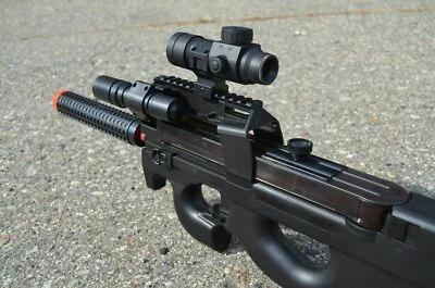 WELL Full-Auto Belgium P90 Style D90H Airsoft SMG Assault Rifle/AEG/Gun + MANY EXTRAS