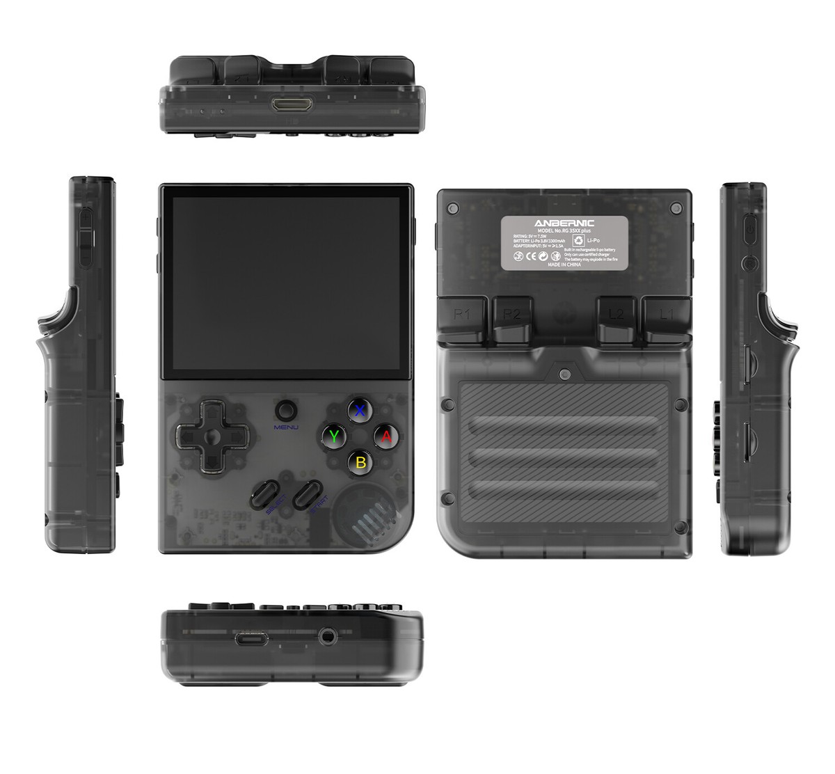 ANBERNIC RG353V クリアブラック Anbernic RG353V - Portable Retro Console with IPS Screen