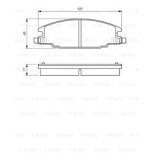 BOSCH Bremsbelagsatz Scheibenbremse für Opel Frontera A Sport 2.0i 2.5 TDS