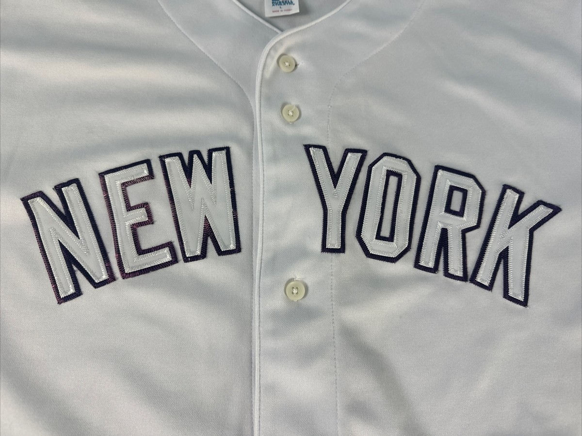 New York Yankees Russell Athletic MLB White Out Jersey Size