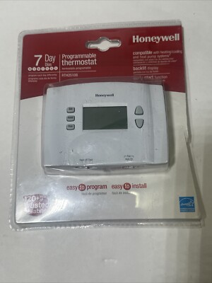 Honeywell RTH2510B1018 White Day Programmable Thermostat Backlit Display  NEW 85267385657|