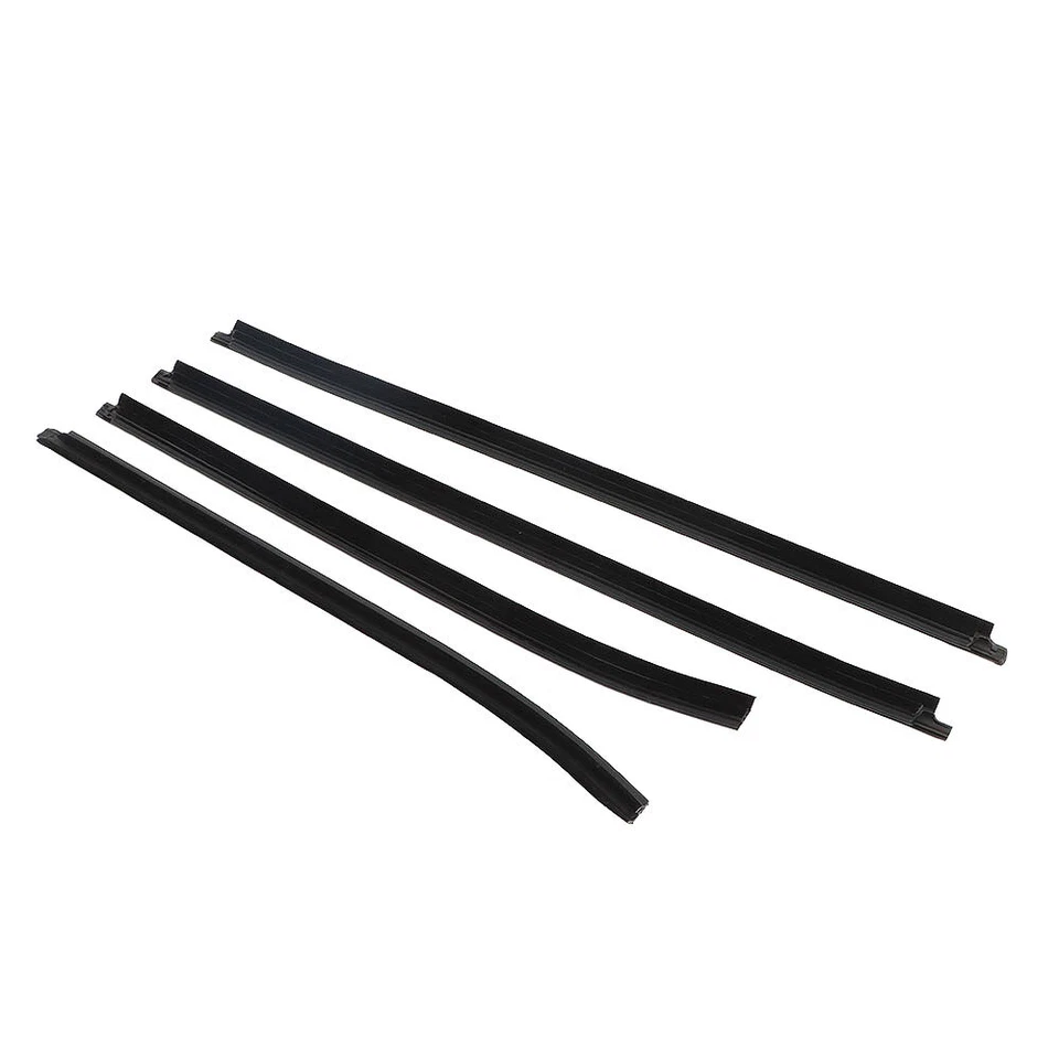 For 2005-2015 Toyota Hilux Cab Black Window Glass Seals Door Belt Weather Strip Foto 2 de 4