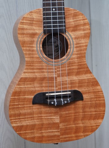 Oscar Schmidt Tenor Ukulele – Natural Koa Wood, 4-String, Handcrafted, Open Gear Tuners
