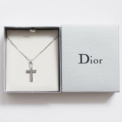 dior cross necklace