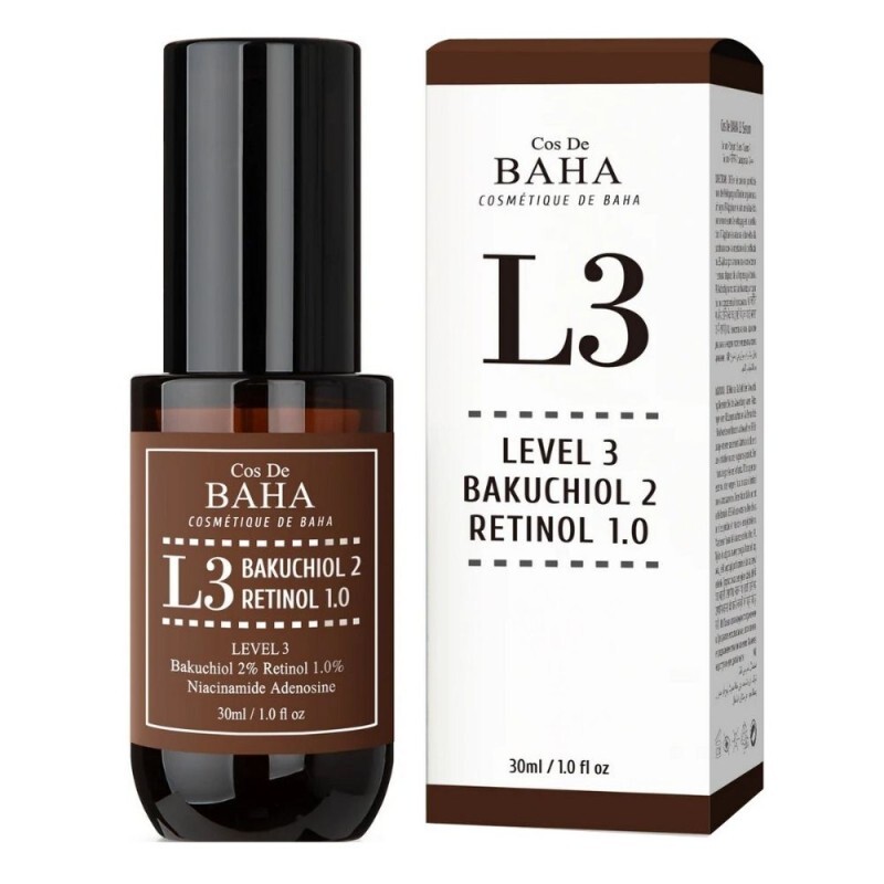 Cos De BAHA L3 Siero con bacchiolo e retinolo, 30 ml
