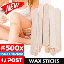 LARGE Waxing Sticks Wooden Wax Spatula Hair Depilatory Tongue Depressor